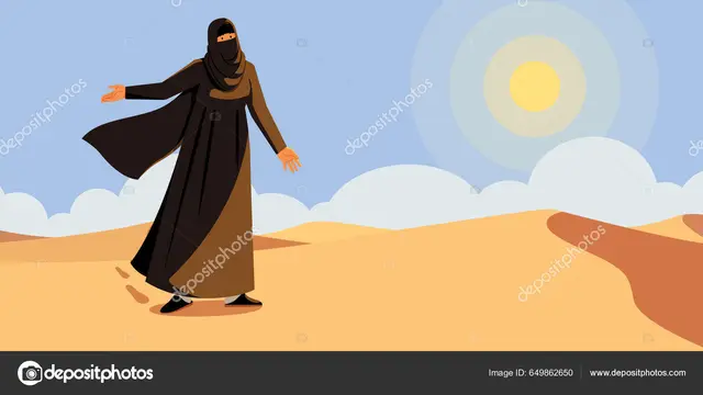 ilustrasi perempuan arab 1
