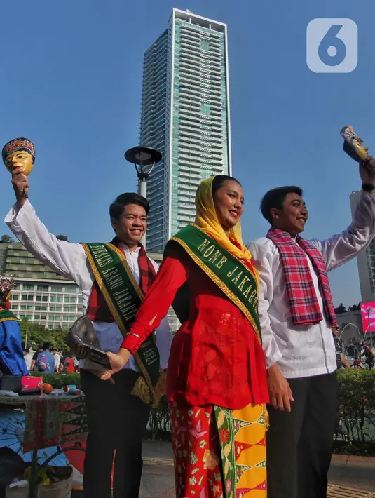 Untuk diketahui, pemilihan Abang None Jakarta bertujuan untuk mencari duta pariwisata dan budaya Betawi DKI Jakarta. (Liputan6.com/Angga Yuniar)