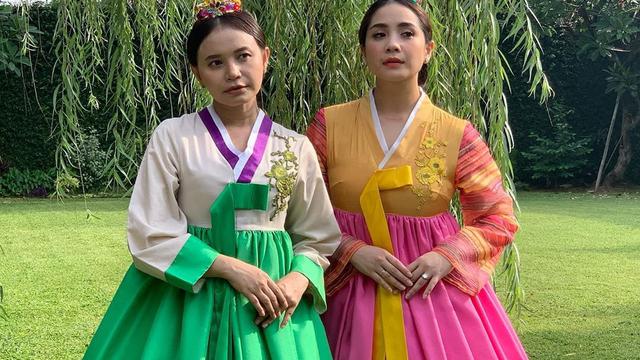 6 Potret Nagita Slavina dan Rossa Kompak Pakai Hanbok Ini Menawan
