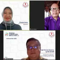 Dalam rangka bulan kesadaran kanker paru, Yayasan Kanker Indonesia (YKI) bekerjasama dengan Merck Sharp & Dohme menyosialisasikan pentingnya kewaspadaan terhadap kanker paru bukan besar (NSCLC) EGFR (-). (dokumen/Yayasan Kanker Indonesia)