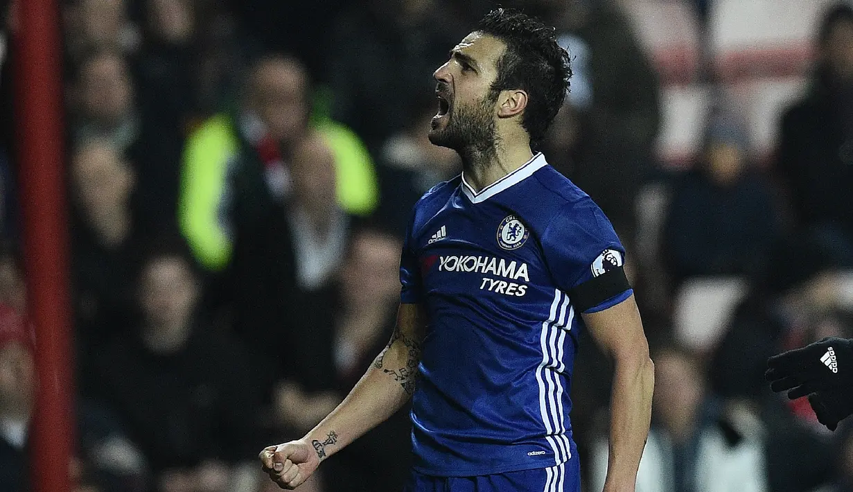 Chelsea meraih kemenangan 1-0 atas Sunderland dalam laga pekan ke-16 Premier League 2016-2017 di Stadium of Lights, Rabu (14/12/2016) waktu setempat. (AFP/Oli Scarff)