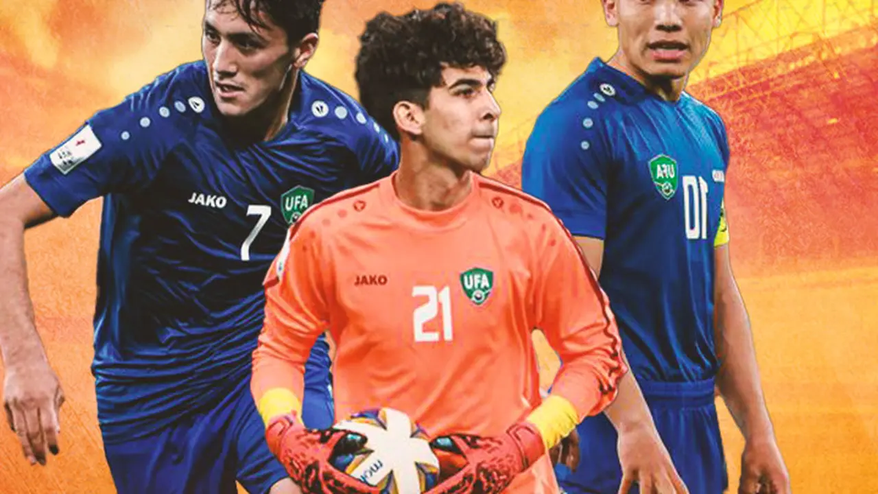 Timnas Uzbekistan - Otabek Boymurodov, Polatkhoja Kholdorkhonov, Umarali Rahmonaliyev