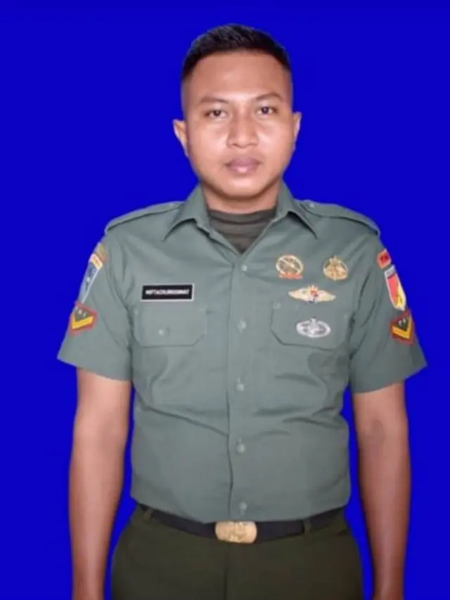 Serda Miftachur Rohmat, anggota TNI Yonif 713 Satya Tama Gorontalo dikabarkan gugur tertembak saat kontak senjata dengan Kelompok Kriminal Bersenjata (KKB) di Papua pada Senin, (30/12/2019).. (Foto: Liputan6.com/Korem 133/Arfandi Ibrahim)