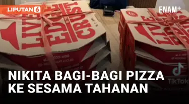 Heboh! Nikita Mirzani Bagikan Pizza ke 700 Tahanan Rutan