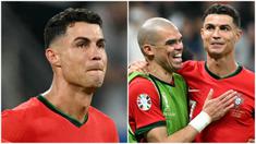 Momen campur aduk menyelimuti perasaan Cristiano Ronaldo saat Portugal menghadapi Slovenia pada babak 16 besar Euro 2024 di Frankfurt Arena, Selasa (2/7/2024). Sang megabintang yang sempat menangis setelah gagal cetak tendangan penalti akhirnya bisa tersenyum dan bernafas lega setelah Portugal menang adu penalti dan lolos ke perempat final.