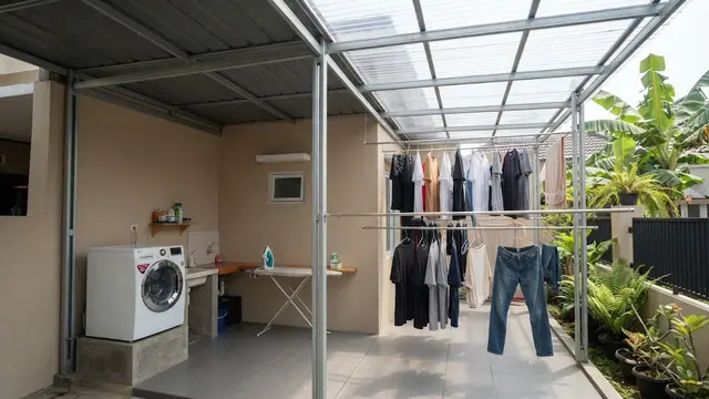 Model Atap Jemuran dari Baja Ringan yang Cocok untuk Rumah Sederhana