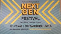 Plaza Indonesia Next Gen Festival bakal digelar di The Warehouse, Plaza Indonesia Level 5 pada 22--27 Mei 2023. (Liputan6.com/Putu Elmira)