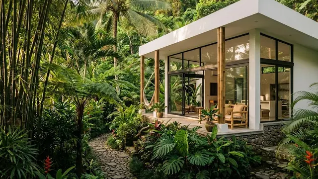 Rumah Minimalis Modern dengan Bukaan Besar