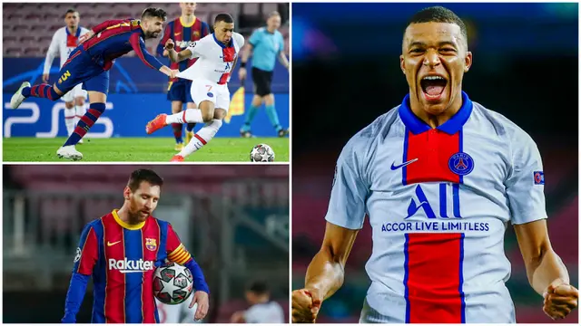 FOTO: 7 Fakta Menarik Usai Barcelona Dipecundangi PSG, Lionel Messi dan Kylian Mbappe Cetak Rekor