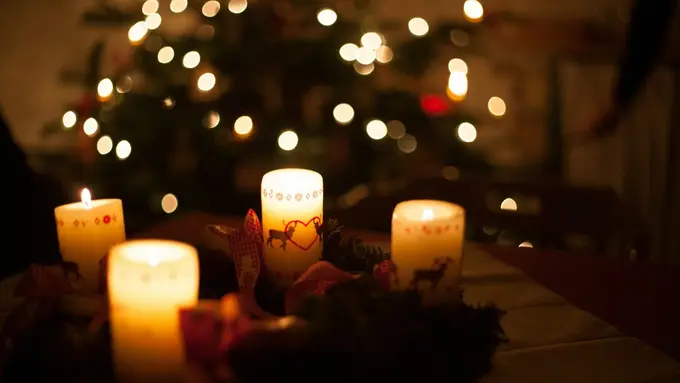 Ilustrasi malam Natal (christmas eve)