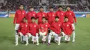 <p>Para pemain starting XI Timnas Indonesia U-16 berfoto bersama jelang menghadapi Timnas Australia U-16 pada laga semifinal Piala AFF U-16 2024 di Stadion Manahan, Solo, Senin (1/7/2024). (Bola.com/Abdul Aziz)</p>