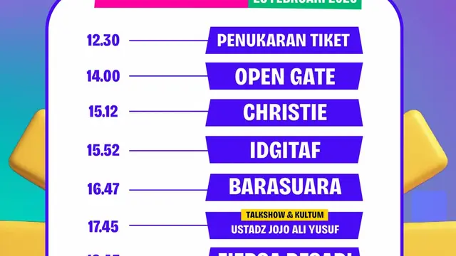 Rundown Day 1 KLBB Festival 2026