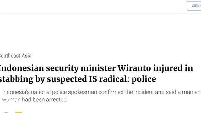 SCMP - Wiranto