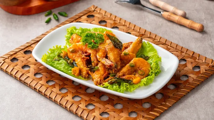 udang goreng saus telur asin