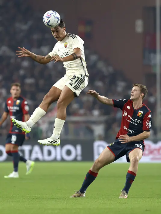 Sementara itu, Serigala Ibu Kota, julukan Roma, hanya sekali membalas lewat Bryan Cristante (22'). (Tano Pecoraro/LaPresse via AP)