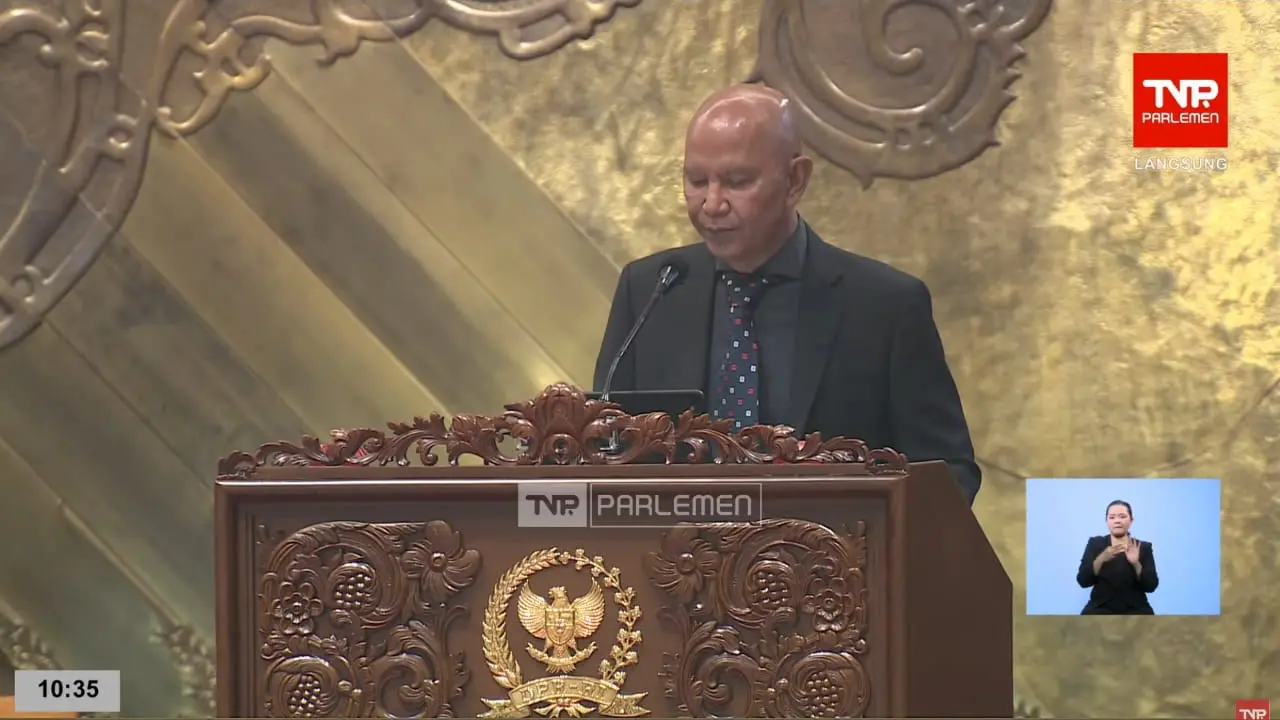 Ketua Badan Anggaran (Banggar) DPR, Said Abdullah, menyampaikan hasil final kesepakatan dengan pemerintah terkait asumsi makro APBN 2026.