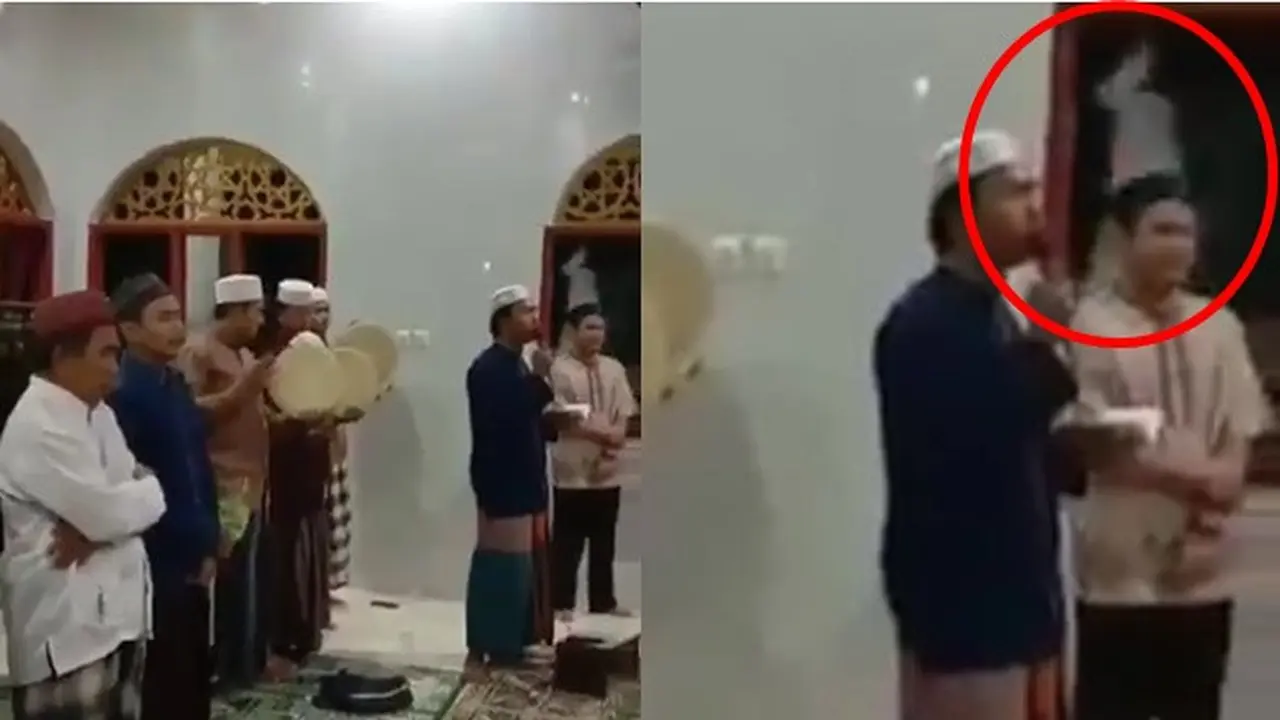 Viral Video Mirip Pocong Melayang Saat Warga Salawatan Ini Bikin Merinding