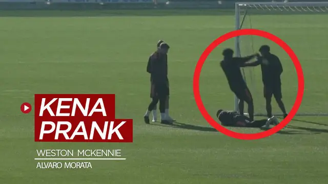 VIDEO: Pemain Muda Juventus, Weston McKennie Kena Prank Alvaro Morata