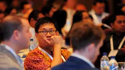 MMA Forum Indonesia 2014 menjadi wadah bagi para pelaku industri untuk berdiskusi mengenai topik yang dianggap paling penting saat ini yaitu mobile marketing, Jakarta, Kamis (13/11/2014) (Liputan6.com/Faisal R Syam)
