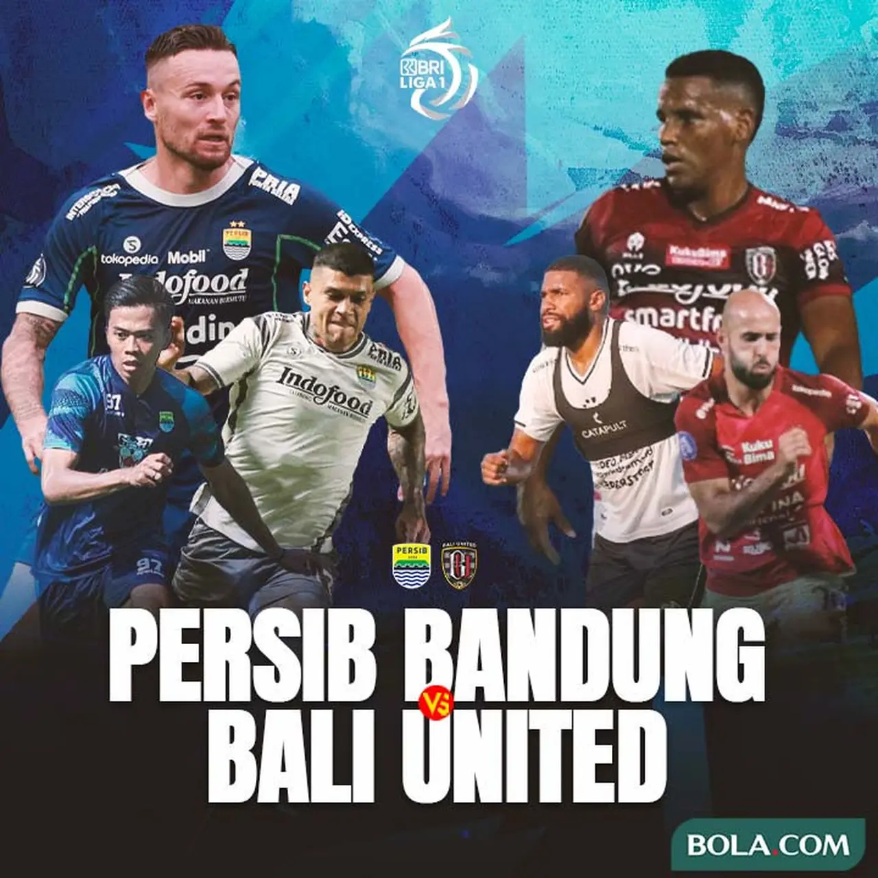Duel PemainPemain Kreatif Persib Vs Bali United di BRI Liga 1 Adu