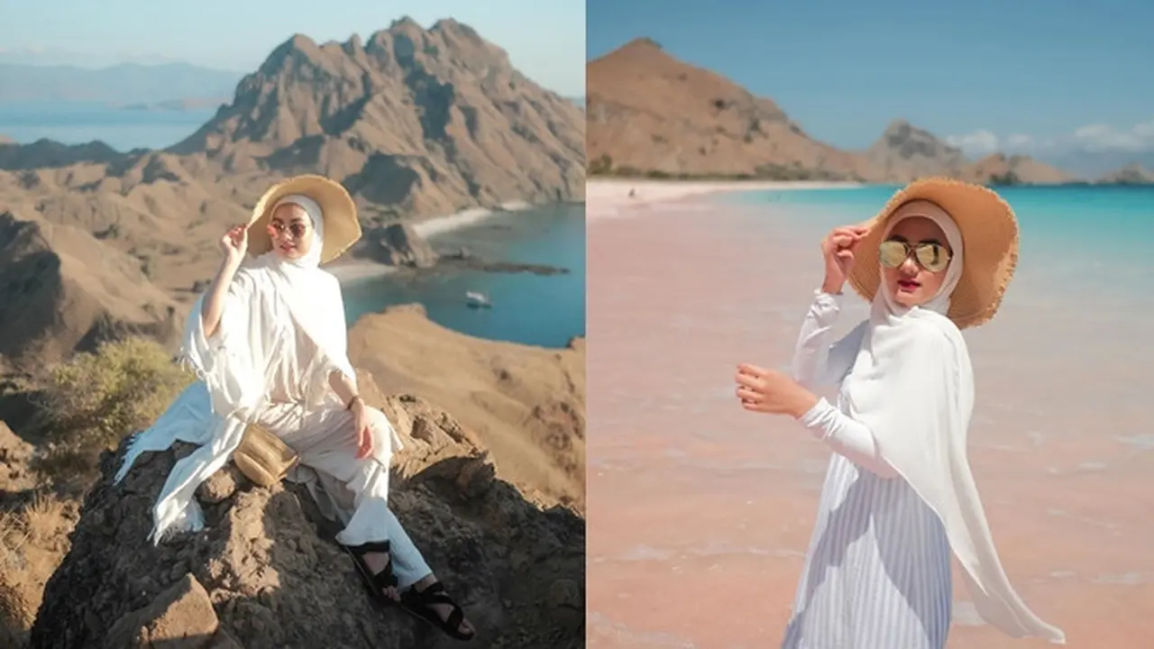 6 Gaya Simpel Dinda Hauw saat Honeymoon, Tetap Memesona