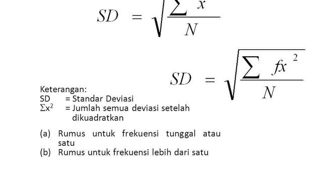 Standar Deviasi adalah Perhitungan Statistik, Pahami Manfaat dan Rumusnya