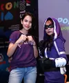 Estelle Linden, pemeran utama dalam film superhero 'Valentine' di acara Pop Con Asia 2015, Jakarta, Sabtu (8/8/2015). (Wimbarsana/Bintang.com)
