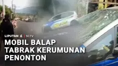 Mobil Balap Tabrak Kerumunan Penonton