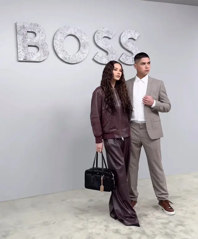5 Potret Alyssa Daguise dan Al Ghazali di Milan Fashion Week 2024