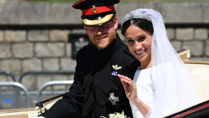 [Fimela] Potret Pernikahan Pangeran Harry dan Meghan Markle