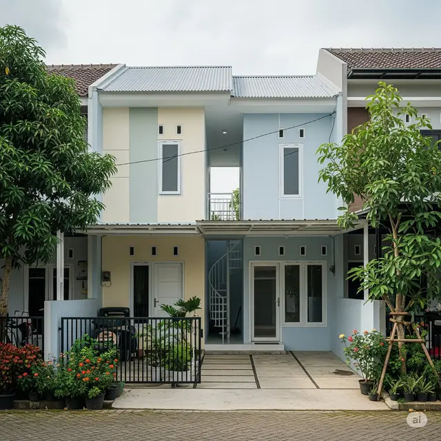 Inspirasi Rumah Sederhana Elegan. Foto: Gemini