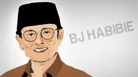 Ilustrasi Habibie (Liputan6.com/Johan Fatzry)