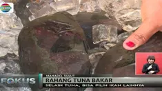 Pantai Marina, Manado terkenal dengan kuliner rahang ikan tuna bakar yang lezat.