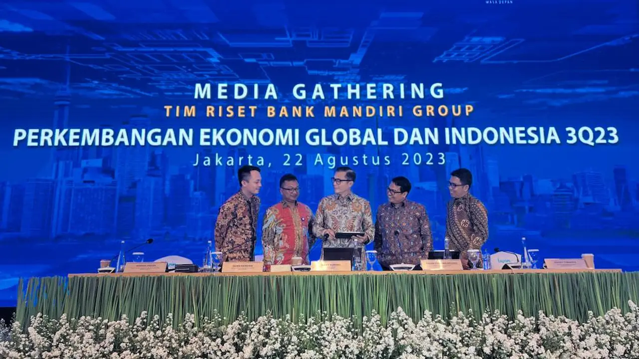 Media gathering tim riset Bank Mandiri Group, Selasa (22/8/2023). (Foto: Bank Mandiri)