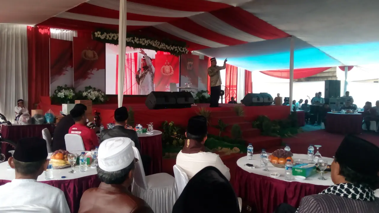 KH Jujun Junaedi memberikan tausiah dakwah pemilu damai