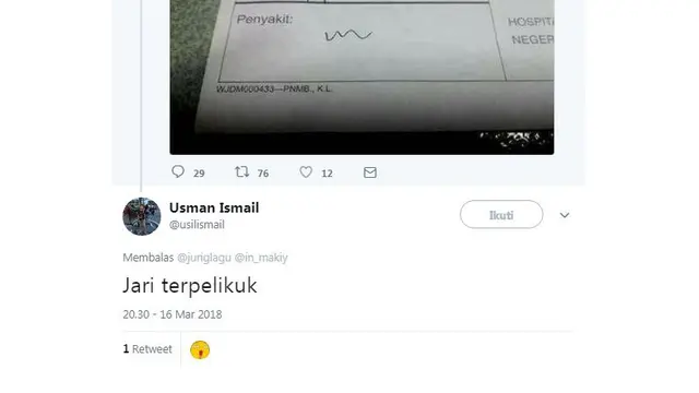 Tulisan dokter susah dibaca, tebakan warganet diagnosa penyakit malah bikin ngakak