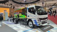 Model terbaru Mitsubishi Fuso eCanter mejeng di GIIAS 2023. (ist)