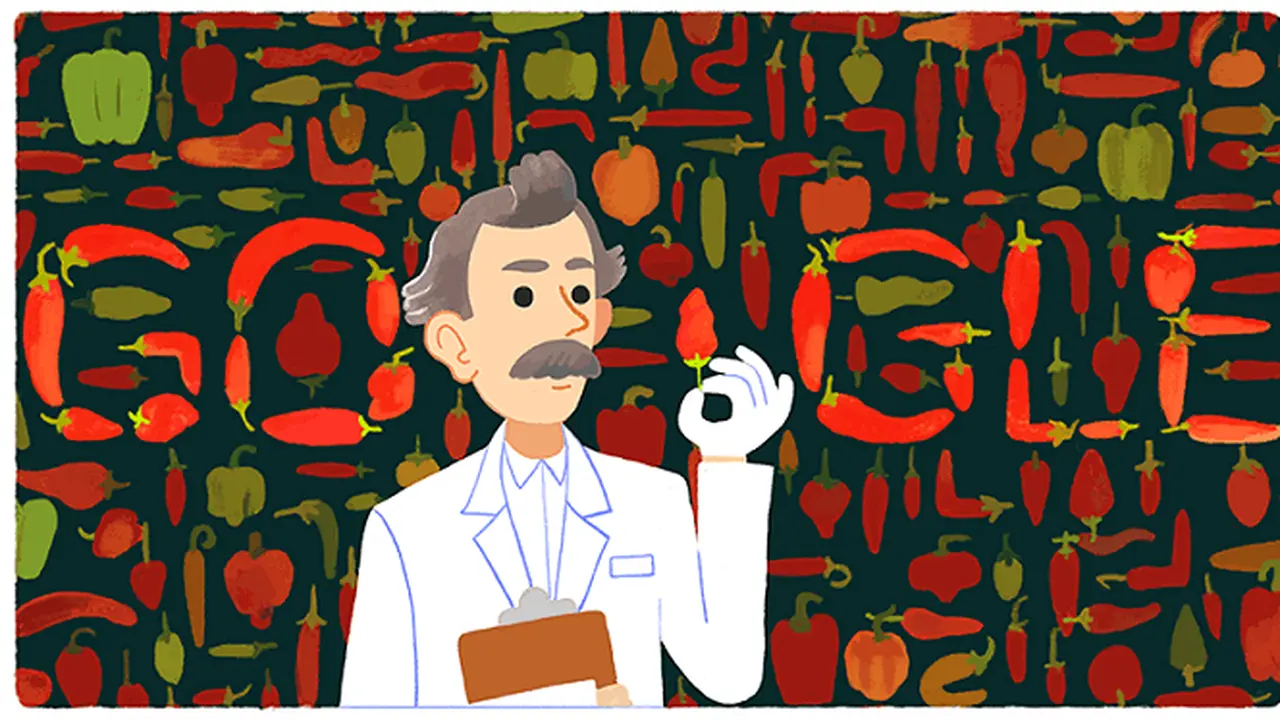 Google Doodle Rayakan Ultah Pria 'Penggila' Rasa Pedas