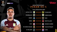 Cek Jadwal Liga Europa 2025/26 Pekan ke-5: Tayang Eksklusif di Vidio