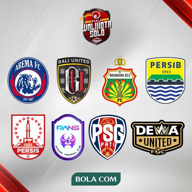 Peserta Piala Walikota Solo