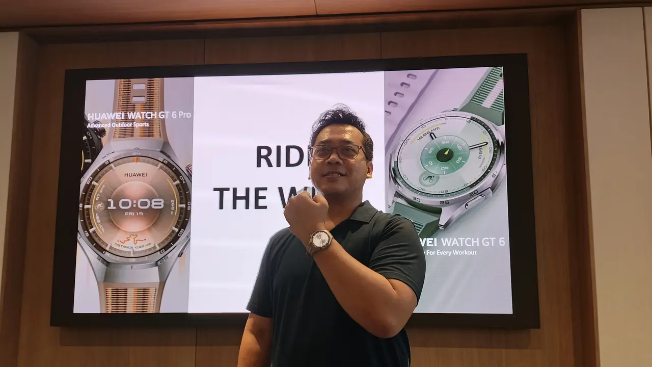 Training Director Huawei Device Indonesia, Edy Supartono, saat acara pengenalan Huawei Watch GT6 Series, Rabu (1/10/2025) di Jakarta.
