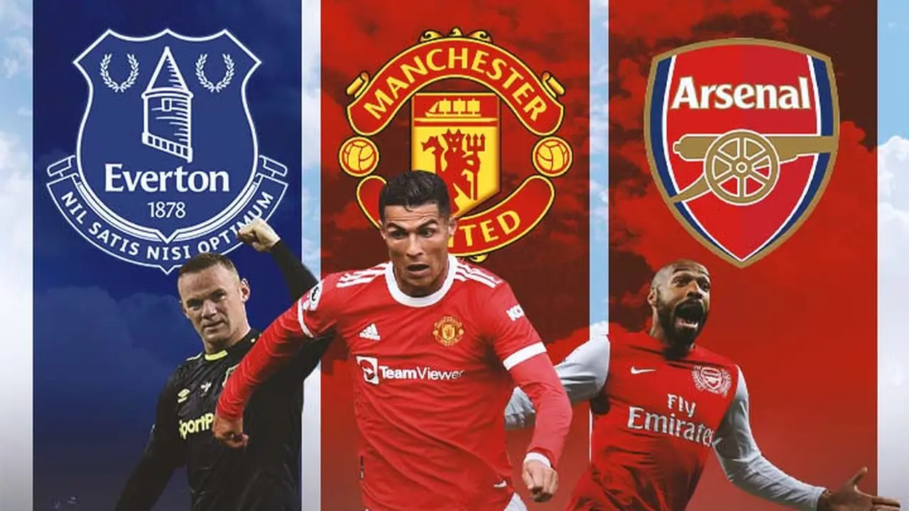 Premier League - Wayne Rooney, Cristiano Ronaldo, Thierry Henry