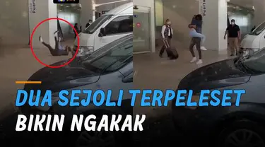 Momen bahagia namun kocak terjadi saat perempuan ini bertemu dengan kekasihnya