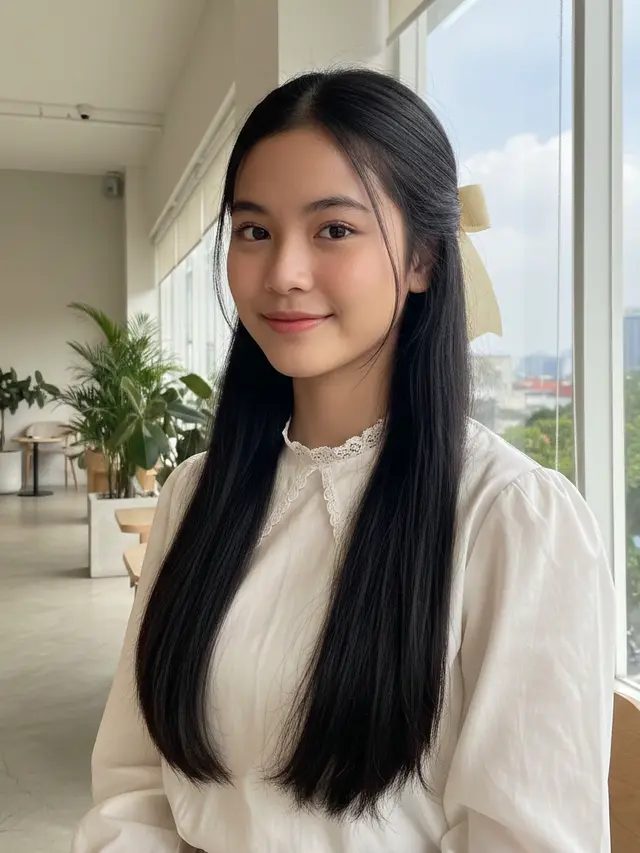 Model rambut panjang anak perempuan tren 2026 (Foto: Gemini AI)