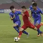 Penyerang Indonesia, Egy Maulana Vikri, saat melawan Chinese Taipei pada laga AFC U-19 di SUGBK, Jakarta, Kamis (18/10/2018). Indonesia menang 3-1 atas Chinese Taipei. (Bola.com/M Iqbal Ichsan)