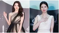 Han So Hee dan Suzy menghadiri Baeksang Arts Awards ke-56 di KINTEX, Ilsan, Korea Selatan, 5 Juni 2020. (dok. Instagram @xeesoxee.fanpage @rifaskuukzky)