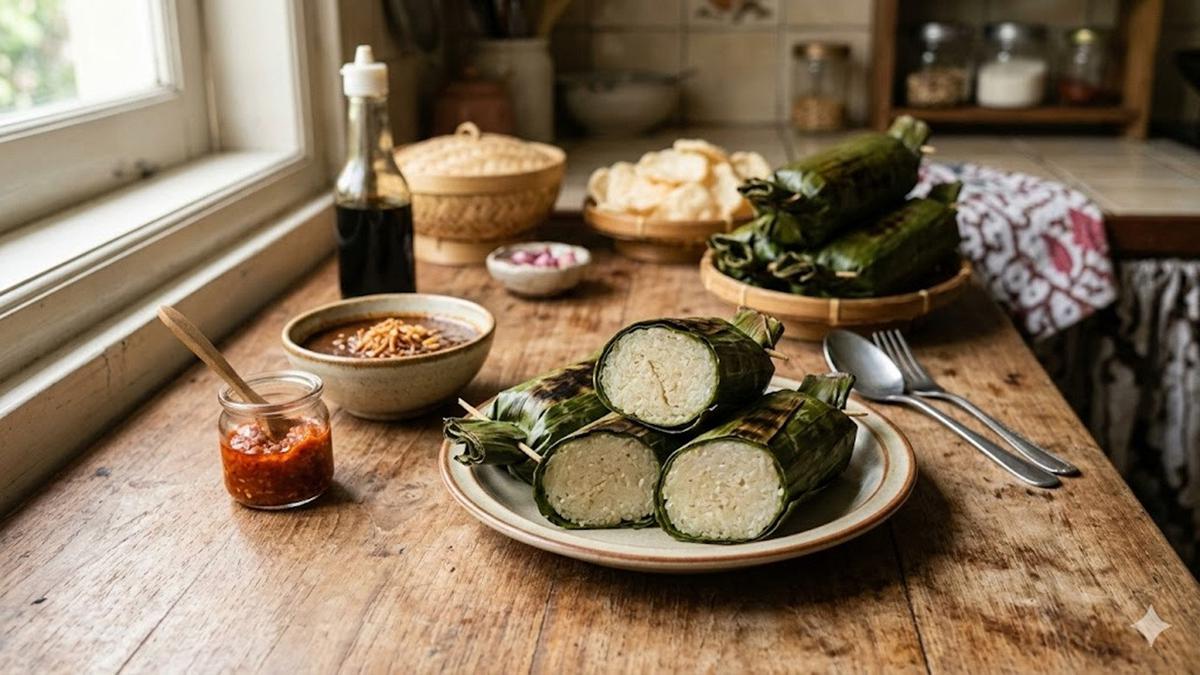 Cara Membuat Lontong dari Nasi Sisa Pakai Magic Com yang Pulen dan Enak