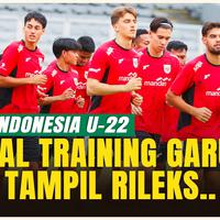 Suasana Latihan Resmi Timnas Indonesia U-22 Jelang Laga Uji Coba Vs Mali U-22
