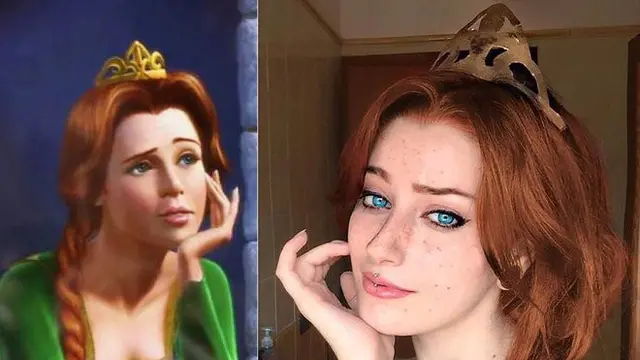 6 Potret Cewek Dandan Bak Putri Fiona Istri Shrek, Cosplay Kekeyi Kocak