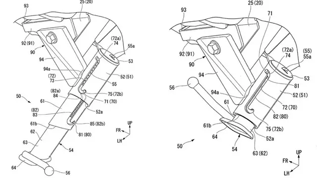 Honda desain ulang standar samping motor